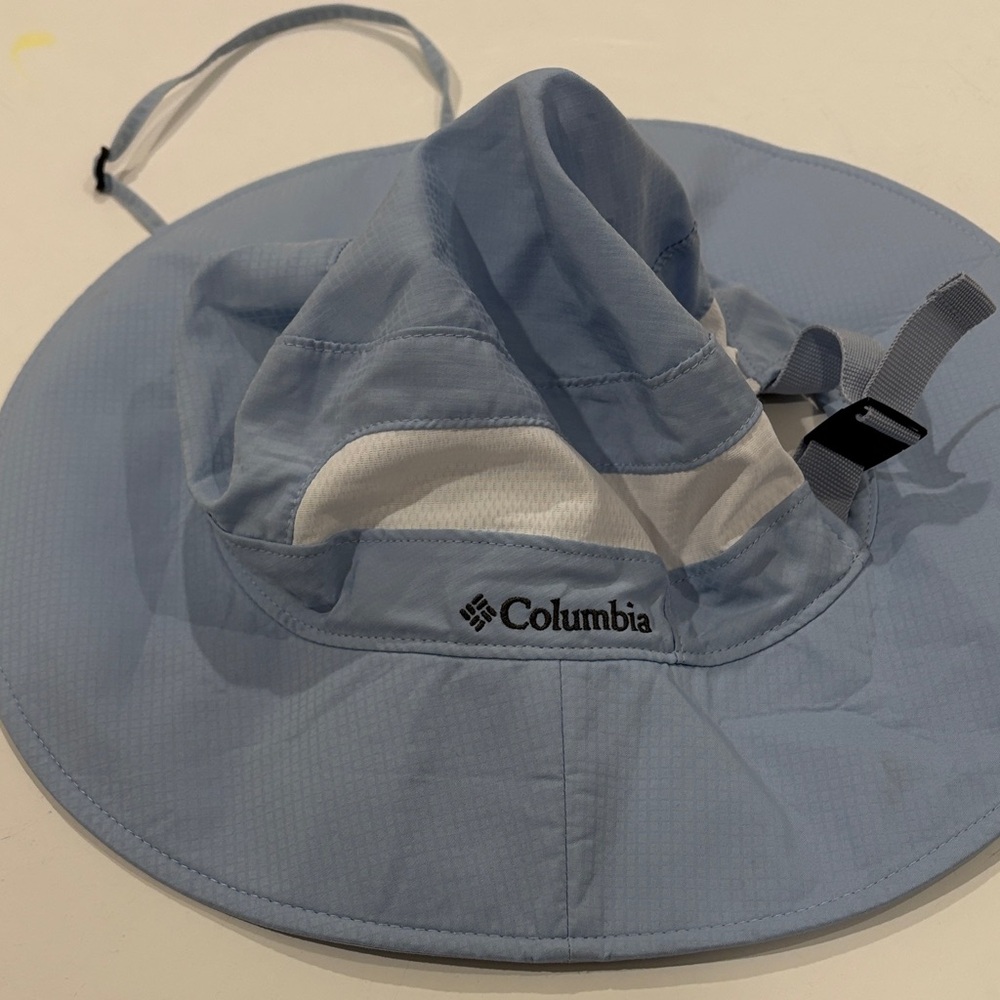 Columbia Women’s Swim Hat - Sky Blue and White